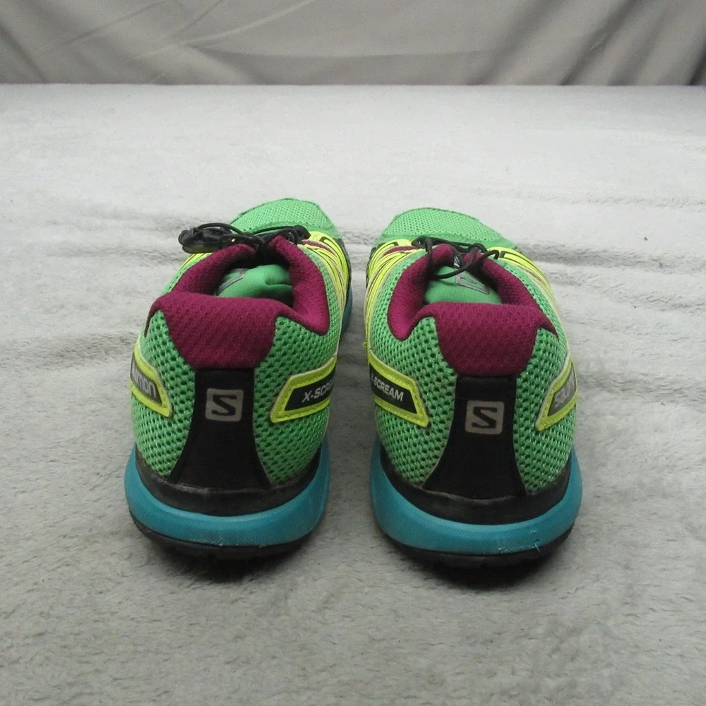 Salomon Women 7 Running Shoes‎ Green X-Scream Lightweight Cushioned Athletic